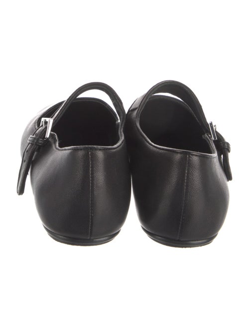 The Row Leather Mary Jane Flats