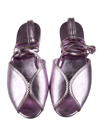 The Row Charlotte Patent Leather Gladiator Sandals