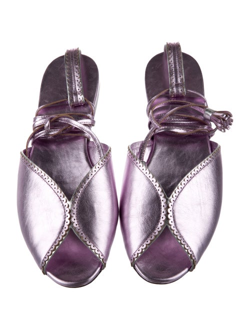 The Row Charlotte Patent Leather Gladiator Sandals