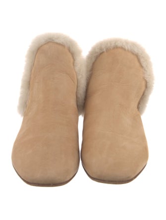 The Row Eros Shearling Chelsea Boots