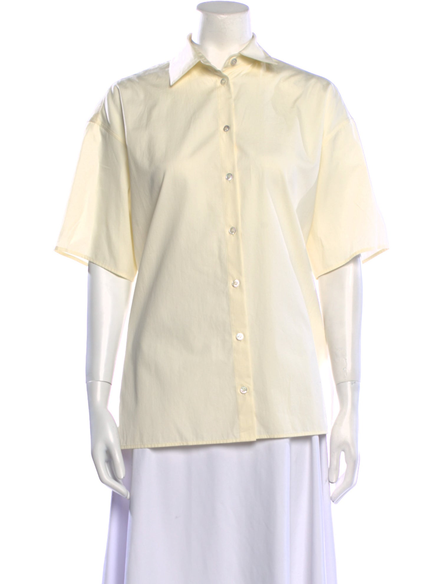 The Row Sissa Short Sleeve Button-Up Top w/ Tags