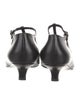 The Row Leather T-Strap Pumps