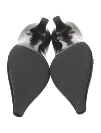 The Row Leather T-Strap Pumps