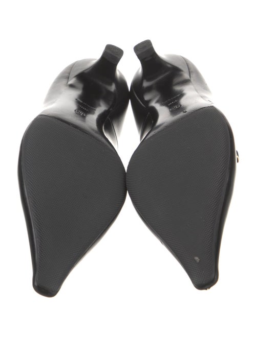 The Row Leather T-Strap Pumps