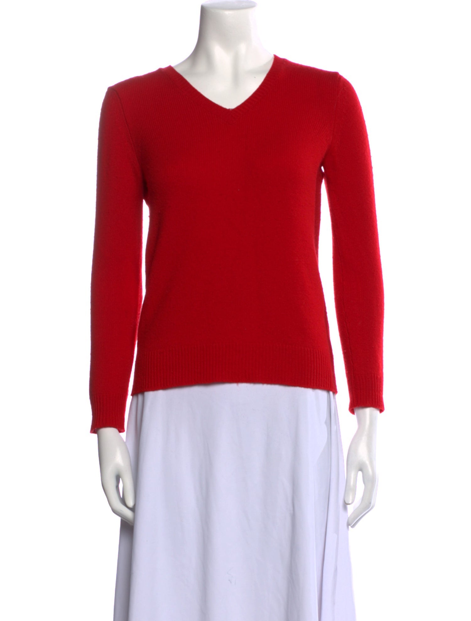 The Row Merino Wool V-Neck Sweater