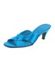 The Row Soft Knot Satin Slides