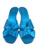 The Row Soft Knot Satin Slides