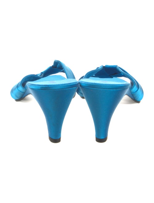 The Row Soft Knot Satin Slides