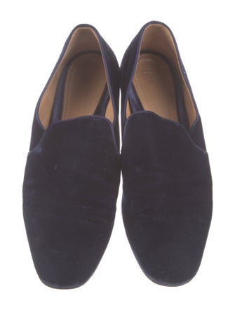The Row Alys Velvet Loafers