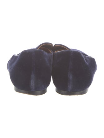 The Row Alys Velvet Loafers
