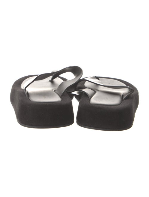 The Row Ginza Leather Flip Flops