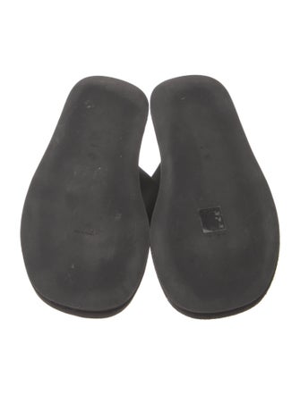 The Row Ginza Leather Flip Flops