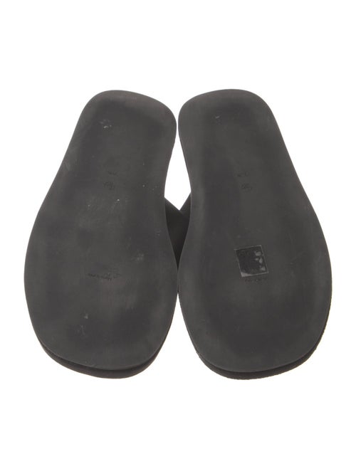 The Row Ginza Leather Flip Flops