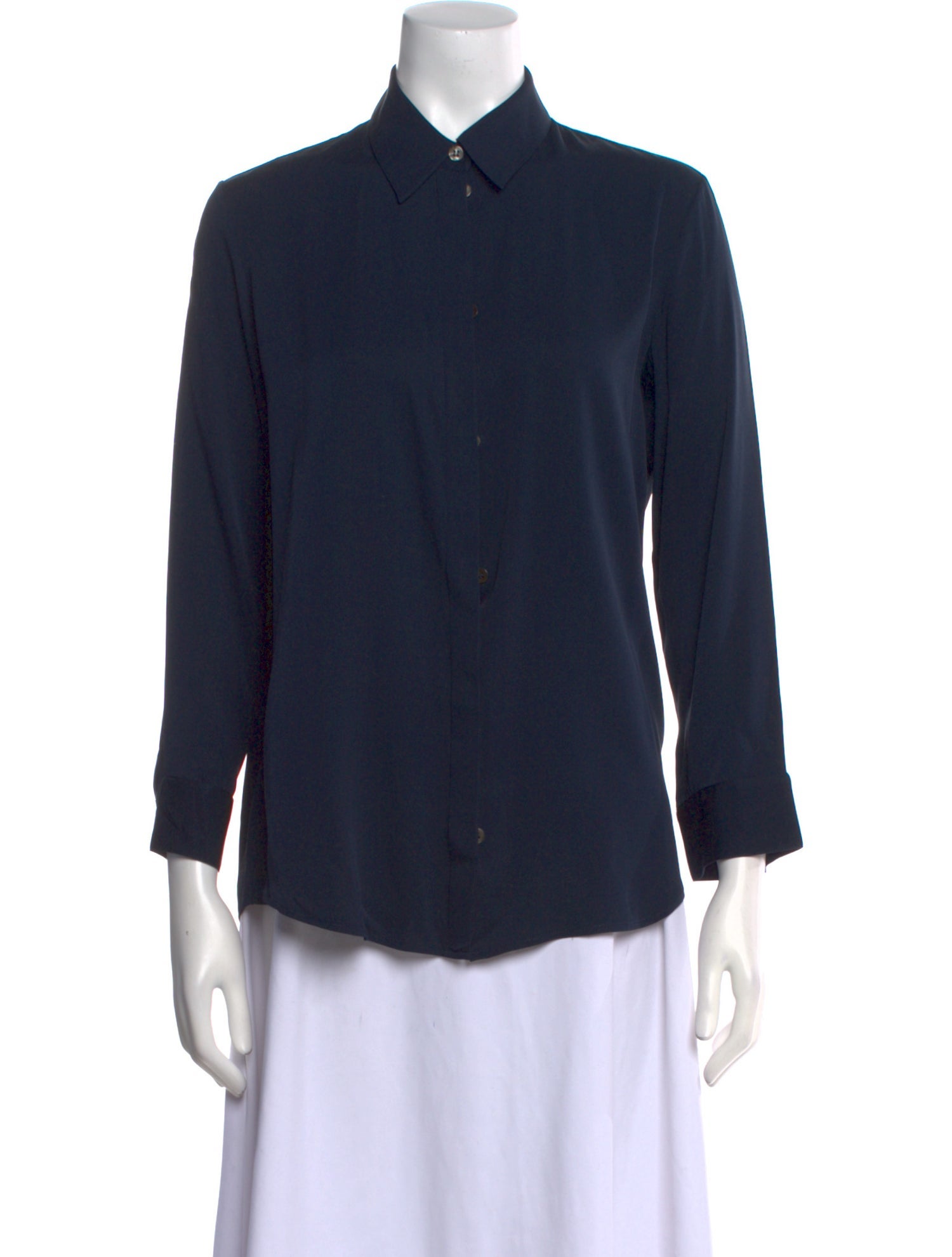 The Row Three-Quarter Sleeve Button-Up Top