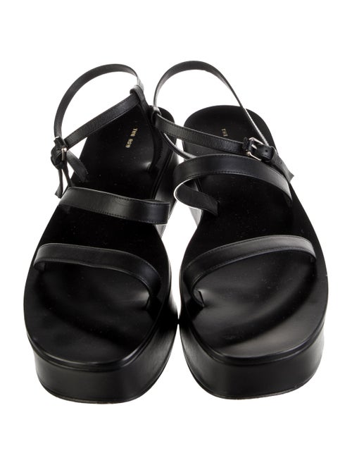 The Row Leather Slingback Sandals