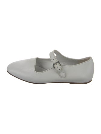 The Row Mary Jane Leather Mary Jane Flats