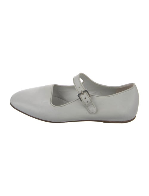 The Row Mary Jane Leather Mary Jane Flats