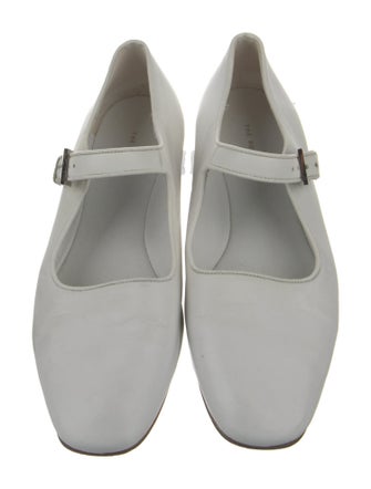 The Row Mary Jane Leather Mary Jane Flats