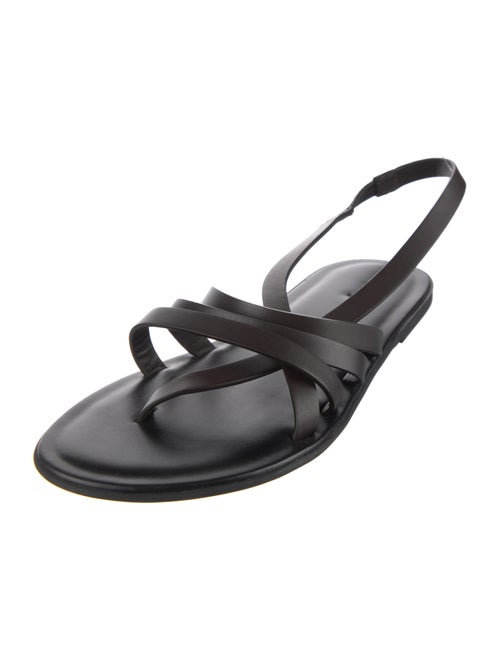 The Row Leather Slingback Sandals