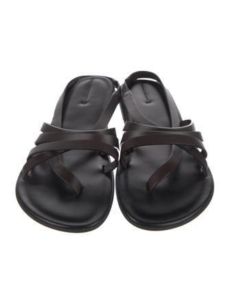 The Row Leather Slingback Sandals