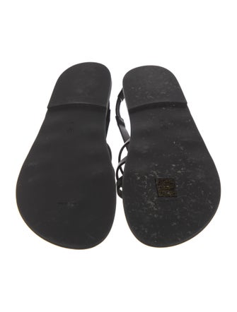 The Row Leather Slingback Sandals