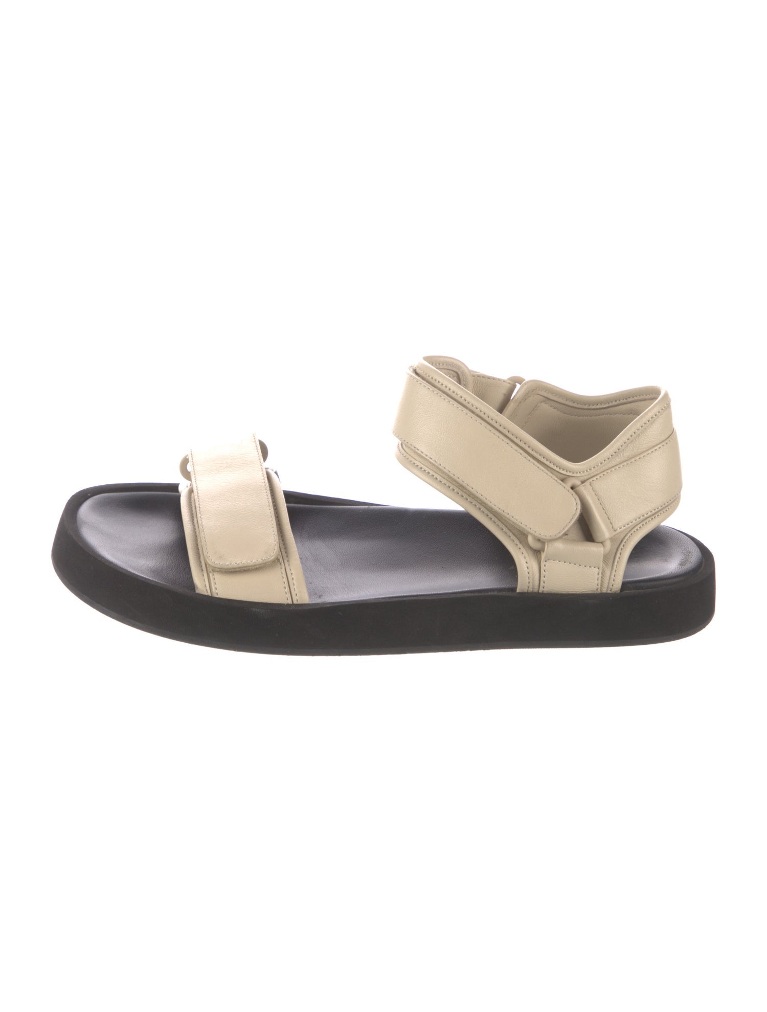 The Row Leather Slides