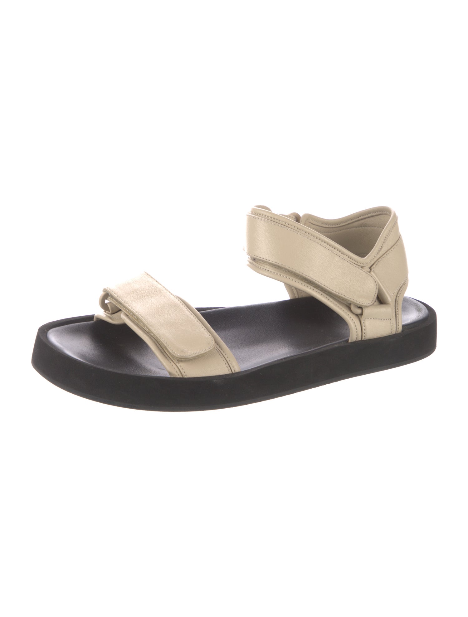 The Row Leather Slides