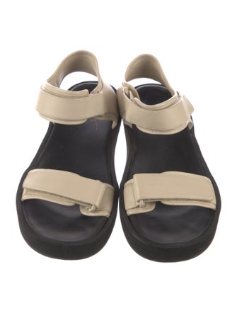 The Row Leather Slides