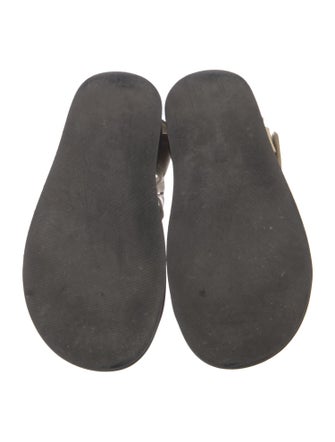 The Row Leather Slides