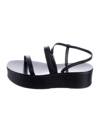 The Row Leather Slingback Sandals