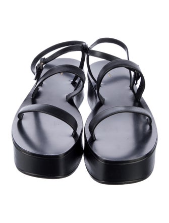 The Row Leather Slingback Sandals