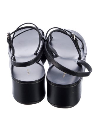 The Row Leather Slingback Sandals