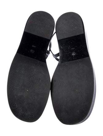 The Row Leather Slingback Sandals