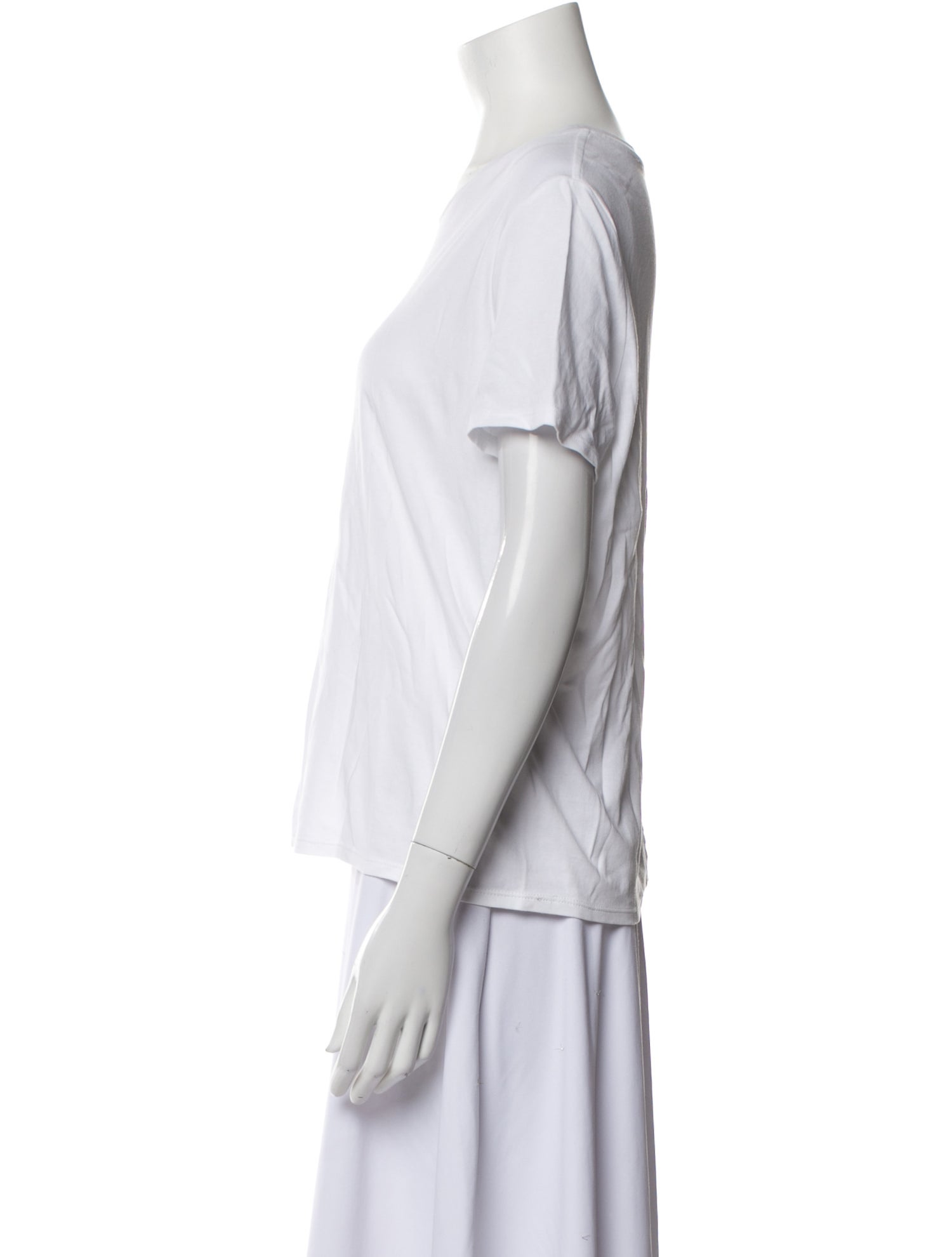 The Row Bateau Neckline Short Sleeve T-Shirt