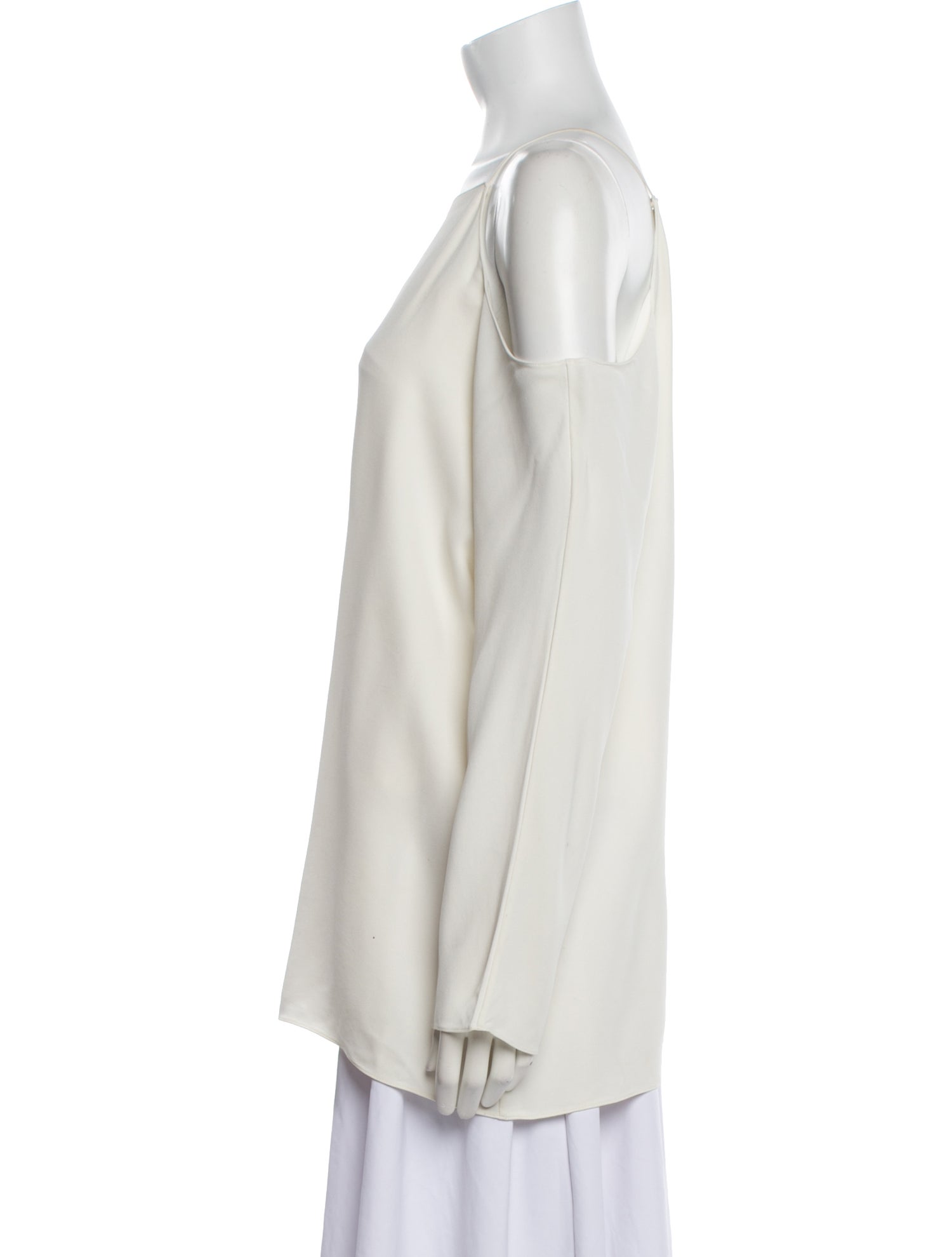 The Row Square Neckline Long Sleeve Tunic