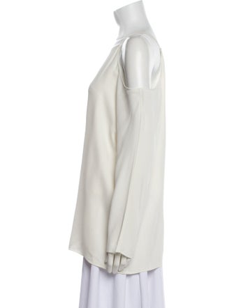 The Row Square Neckline Long Sleeve Tunic