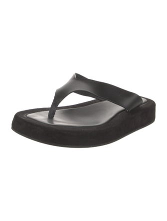 The Row Ginza Leather Slides