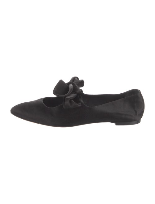 The Row Satin Mary Jane Flats