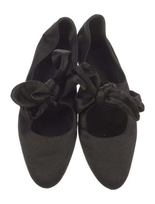 The Row Satin Mary Jane Flats