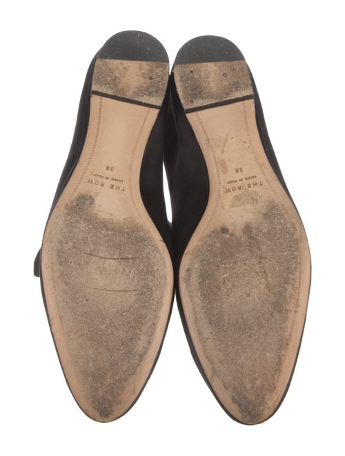 The Row Satin Mary Jane Flats