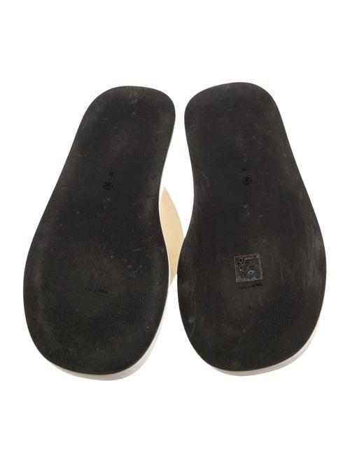 The Row Ginza Velvet Flip Flops