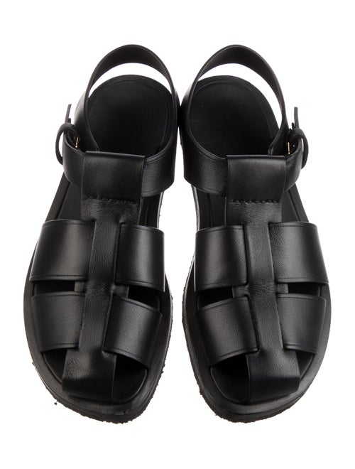 The Row Leather Slingback Sandals