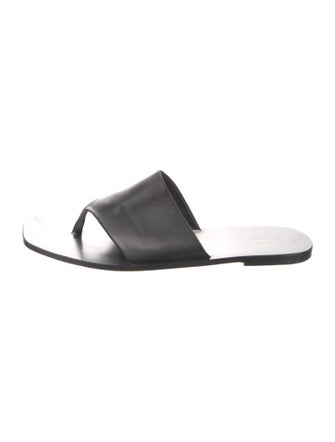 The Row Flip Flop Leather Slides