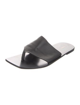 The Row Flip Flop Leather Slides