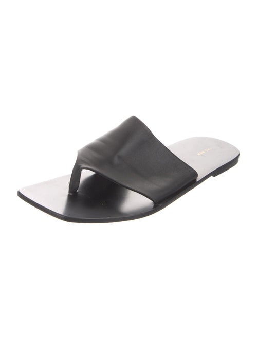 The Row Flip Flop Leather Slides