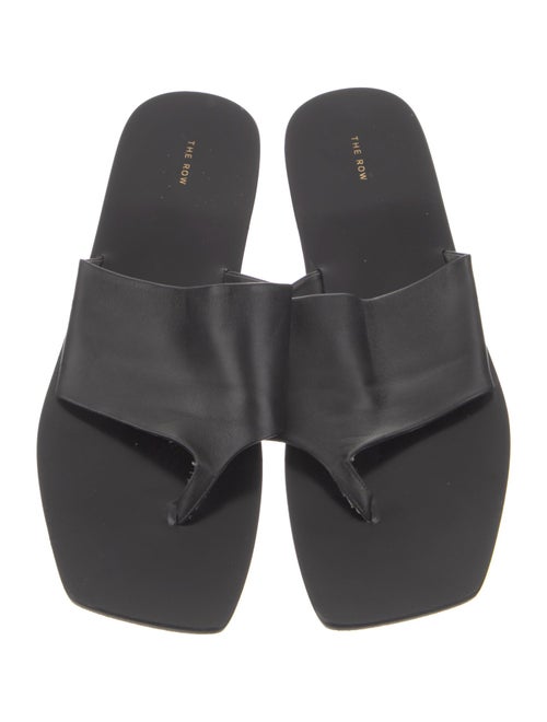 The Row Flip Flop Leather Slides