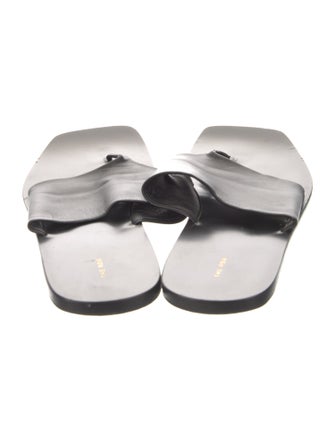 The Row Flip Flop Leather Slides