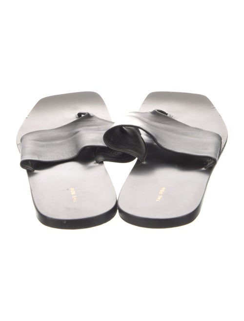 The Row Flip Flop Leather Slides