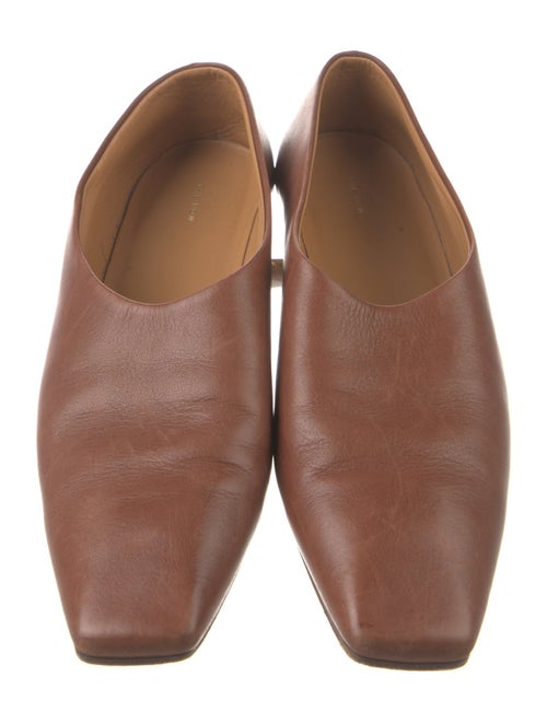 The Row Leather Ballet Flats