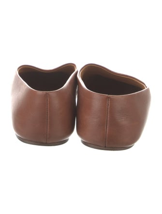 The Row Leather Ballet Flats